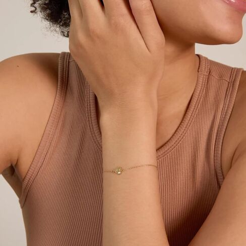 Bryan Anthonys Always In My Heart Icon Bracelet for Women - Dainty Minimalist Bracelet with 14k Gold Plated Finish Over Brass, Nickel-Free Meaningful Everyday Jewelry Gift for Her with Sentimental Design in Saudi Arabia