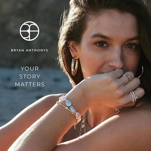 Bryan Anthonys Always In My Heart Icon Bracelet for Women - Dainty Minimalist Bracelet with 14k Gold Plated Finish Over Brass, Nickel-Free Meaningful Everyday Jewelry Gift for Her with Sentimental Design in Saudi Arabia