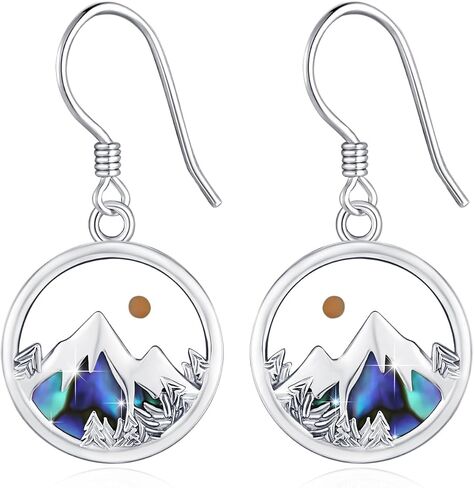Celtic Knot/Scottish Thistle/Daisy/Tree of Life/Mandala/Evil Eye/Mustard Seed Mountain Drop Dangle Earring Drop Dangle Earring Jewelry Gifts for Women Birthday Christmas Mother's Day in Kuwait