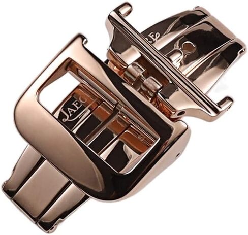 Wscebck 16 18mm Polished Silver Gold Rose-Gold Solid Stainless Steel Folding Clasp for Jaeger-LeCoultre Deployment Buckle (Color : Silver, Size : 18mm) in Saudi Arabia
