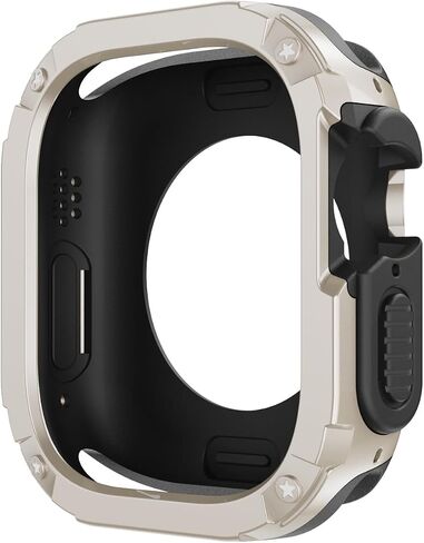 WatchCase for Apple Watch Ultra Cover 49mm 40mm 41mm 44mm 45mm 42mm 38mm Anti-Fall Shell iWatch Series 9 8 7 6 5 4 SE 3 2 Watch Case(Black,42/44/45/49mm) in Saudi Arabia