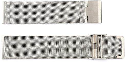 Stainless Steel Watch Band 8/10/12/13/14/15/16/17/18/19/20/21/22/23/24mm Silver Mesh Watchband 304 Stainless Steel Strap (Color : Gold, Size : 17mm) in Saudi Arabia