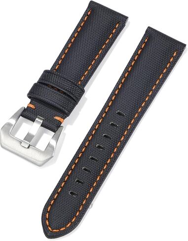 Canvas Nylon Watch Strap 20mm 22mm 24mm Leather Watch Band Bracelet Universal Wristband Accessories in Saudi Arabia