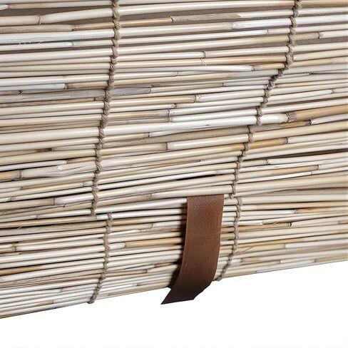 Forever Bamboo Light-Filtering Cord-Free Bamboo Reed Roll-Up Blind Shades for Windows Manual Roman Blinds Natural 60 in W x 72 in H (Pack of 2) in Saudi Arabia