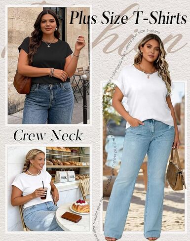 2Pack Womens T Shirts Cap Sleeve 2026 Spring Summer Tops Crewneck Casual Business Fashion Clothes Loose Fit Outfits in Kuwait