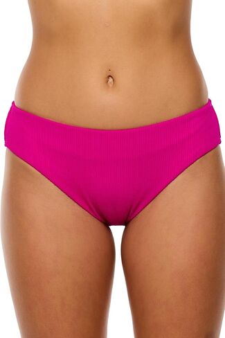 Next By Athena Women's Mini Pucker Rib Shoreside Midrise Retro Bikini Swimsuit Bottom in Saudi Arabia