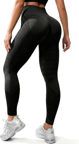 Anti Cellulite Compression 3D Leggings Women Butt Lifting Tummy Control with Resistance Bands Black in Kuwait