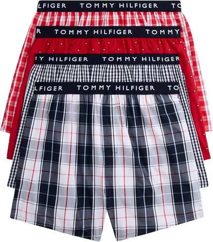 Tommy Hilfiger Men's Cotton Classic 4-Pack Woven Boxer in Kuwait