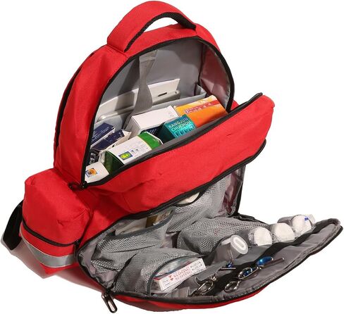First Aid Backpack Waterproof Large Capacity Empty Medical Bag for Emergencies, EMT, Paramedics, Home, Office, Camping & Travel(bag only) in Saudi Arabia