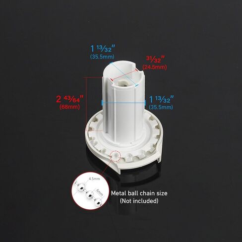 Skyline SL20 Roller Shade Clutch Replacement Kit - Compatible with 1.5 inch (38mm) Tubes - Includes Clutch Mechanism, Metal Mounting Bracket & End Plug in Saudi Arabia