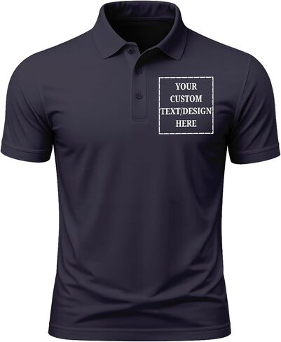 Custom Men's & Women's Polo T-Shirt | Personalized Print | Premium Cotton Collared Half Sleeve Regular Fit Tee in Saudi Arabia