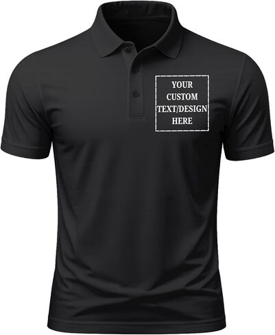 Custom Men's & Women's Polo T-Shirt | Personalized Print | Premium Cotton Collared Half Sleeve Regular Fit Tee in Kuwait