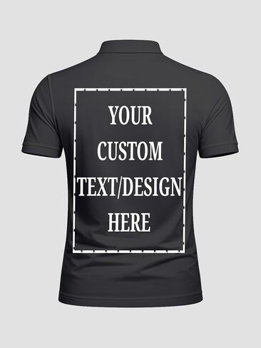 Custom Men's & Women's Polo T-Shirt | Personalized Print | Premium Cotton Collared Half Sleeve Regular Fit Tee in Kuwait