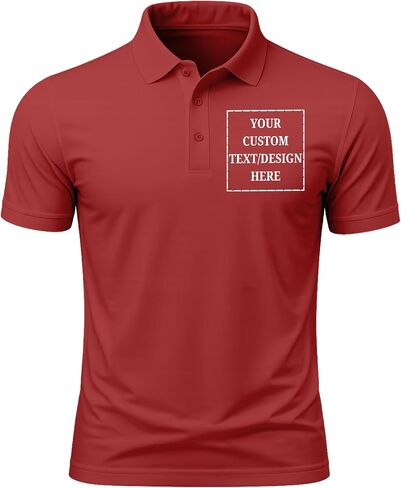 Custom Men's & Women's Polo T-Shirt | Personalized Print | Premium Cotton Collared Half Sleeve Regular Fit Tee in Kuwait