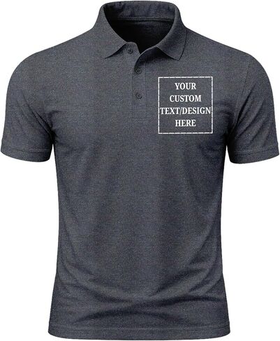 Custom Men's & Women's Polo T-Shirt | Personalized Print | Premium Cotton Collared Half Sleeve Regular Fit Tee in Kuwait