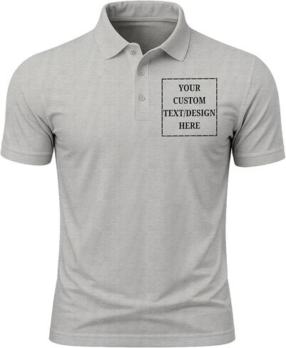 Custom Men's & Women's Polo T-Shirt | Personalized Print | Premium Cotton Collared Half Sleeve Regular Fit Tee in Kuwait