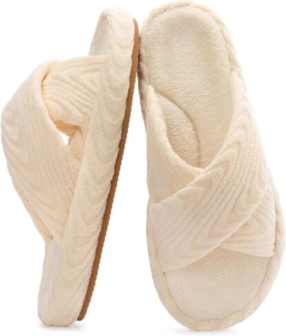 RockDove Women's Velora Criss Cross Slide Indoor Outdoor Memory Foam House Slipper in Kuwait