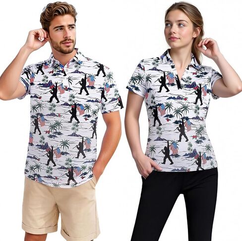 Matching Golf Shirts for Couples Funny Golf Polo Shirts for Men Women Crazy Fun Polos Couples Matching Outfits in Saudi Arabia