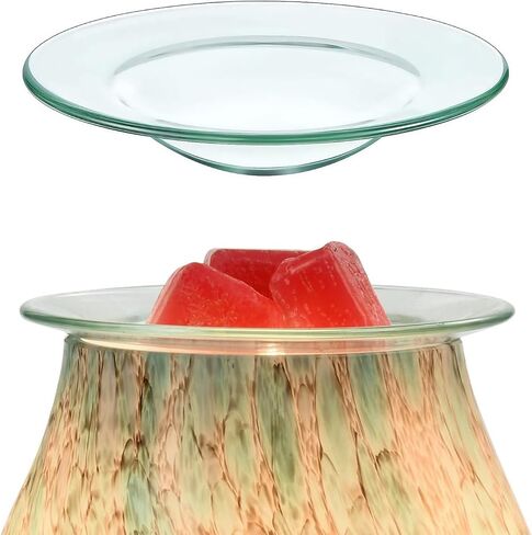 Replacement Glass Dish for Oil Burner and Wax Melt Burner, Round Glass Tray for Aromatherapy Lamp and Tart Warmer 12cm (4Pcs, 4.5") in Saudi Arabia