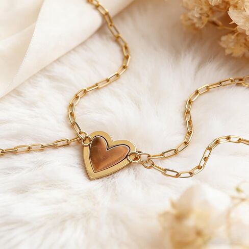 Mother Daughter Bracelets 18K Gold Plated for Mothers Day Birthday Friend Gifts, Heart Jewelry Mommy and Me Bracelets for Women, Adjustable Matching Friendship Bracelets in Saudi Arabia