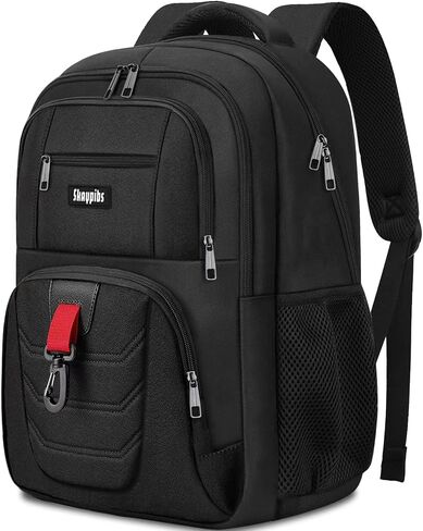 School Backpack for Boys Teens, Black Backpack for Men Women, 15.6 Inch Laptop Backpacks with USB Port, Water Resistent book bag, Work College Student Bookbag, back pack in Kuwait