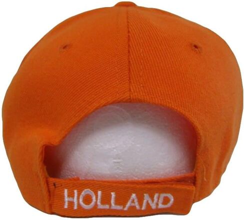 K's Novelties Holland Netherlands Country Letters Flag Orange 100% Poly Twill Cap 3D Embroidered Adjustable in Saudi Arabia