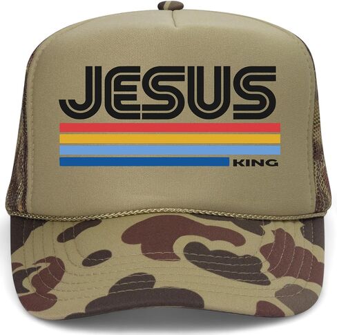 Jesus is King Foam Mesh Back Hat in Kuwait