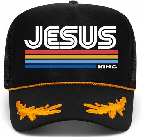 Jesus is King Foam Mesh Back Hat in Kuwait
