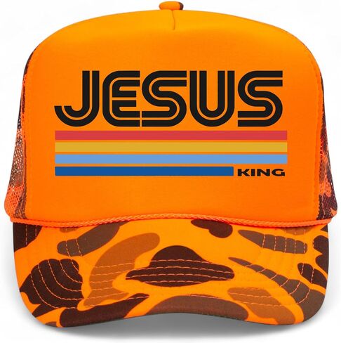 Jesus is King Foam Mesh Back Hat in Kuwait
