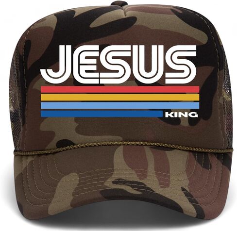 Jesus is King Foam Mesh Back Hat in Kuwait