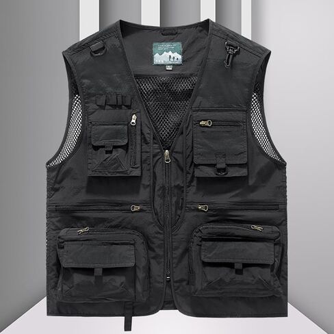 Men's Summer Outdoor Lightweight Vest – Zip-Up Sports Jacket with Multi-Pocket Design in Kuwait