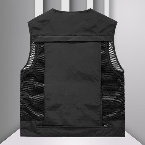 Men's Summer Outdoor Lightweight Vest – Zip-Up Sports Jacket with Multi-Pocket Design in Kuwait