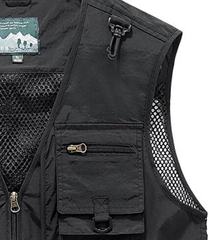 Men's Summer Outdoor Lightweight Vest – Zip-Up Sports Jacket with Multi-Pocket Design in Kuwait