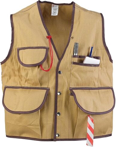Jim Gem Pro 10-Pocket Cruiser Vest – Tan XX-Large (46-49) Heavy-Duty Cotton Army Duck Field & Forestry Work Vest with Flagging & Tool Storage in Saudi Arabia