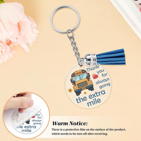 8Pcs School Bus Driver Thank You Keychains Bulk Bus Driver Appreciation Gifts for Men End of Year Gift Retirement Keychains for Women Back to School Gifts Christmas Retirement Gift for Buses Drivers in Kuwait