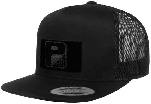 قبعة تكتيكية قابلة للسحب | قبعة سائق الشاحنة المسطحة الأصلية Snapback | سطح حلقة 2 × 3 لربط رقع الخطاف المعنوي in Kuwait