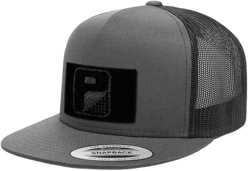 قبعة تكتيكية قابلة للسحب | قبعة سائق الشاحنة المسطحة الأصلية Snapback | سطح حلقة 2 × 3 لربط رقع الخطاف المعنوي in Kuwait