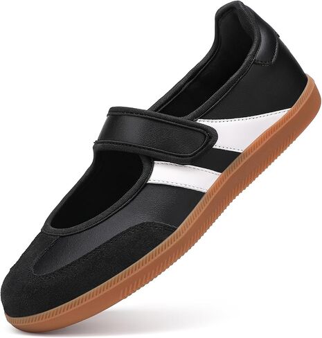 COOJOY Women's Retro Mary Jane Slip On Sneakers Lightweight Non Slip Comfort Casual Walking Tennis Flats in Saudi Arabia