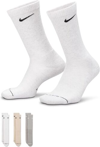 Nike Unisex Adult Everyday Elevated Crew Socks (3-Pack) | Mens and Womens in Kuwait