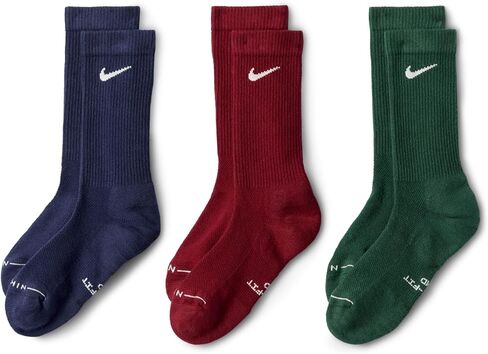 Nike Unisex Adult Everyday Elevated Crew Socks (3-Pack) | Mens and Womens in Kuwait