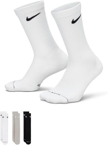 Nike Unisex Adult Everyday Elevated Crew Socks (3-Pack) | Mens and Womens in Kuwait