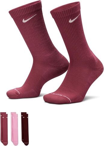 Nike Unisex Adult Everyday Elevated Crew Socks (3-Pack) | Mens and Womens in Kuwait