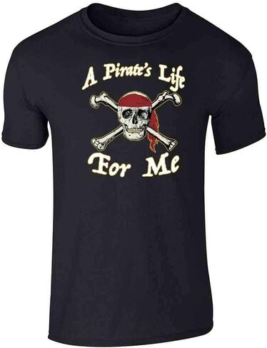 Pop Threads A Pirates Life for Me Skull and Crossbones Graphic Tee T-Shirt for Men in Kuwait