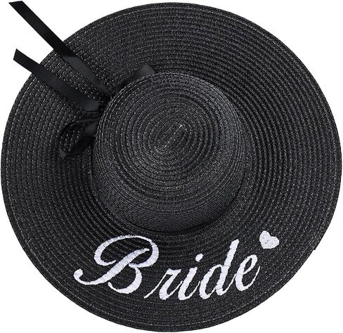 Personalized Bride Floppy Beach Hats with Embroidered Name in Saudi Arabia