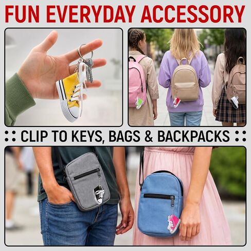 Sneaker Shoe Keychain 12 Pack, Colors May Vary, Mini Sneakers Shoes Keychains for Party Favors, Collectors, Cool Sneakerheads Themed Birthday Gift, Accessories for Bag, Keys, Backpacks, 1.4 x 1.2 Inch in Saudi Arabia