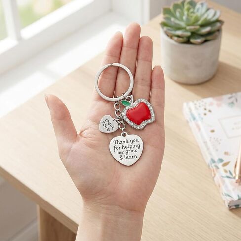 3 Pack Teacher Appreciation Gifts for Women Student to Teachers Apple Keychain Set Graduation Teacher's Day Gift for Teacher Mentor in Saudi Arabia