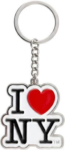 City-Souvenirs I Love NY Keychain, Unisex Adult, Multicolor, Metal, Travel, Double Ring in Kuwait