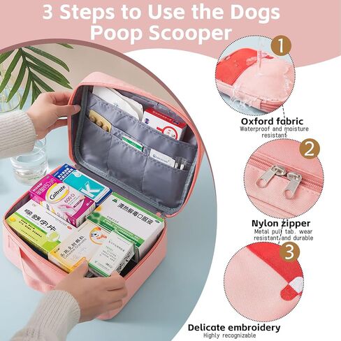 Travel Medicine Bag, Medical Bag Empty, for Home, Travel, Camping, Car, Hiking & Outdoor Emergencies, Medicine Travel Bag Kit in Saudi Arabia