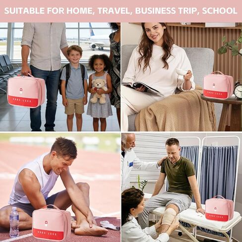Travel Medicine Bag, Medical Bag Empty, for Home, Travel, Camping, Car, Hiking & Outdoor Emergencies, Medicine Travel Bag Kit in Saudi Arabia