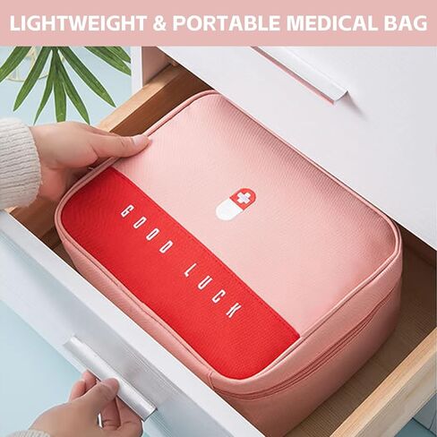Travel Medicine Bag, Medical Bag Empty, for Home, Travel, Camping, Car, Hiking & Outdoor Emergencies, Medicine Travel Bag Kit in Saudi Arabia